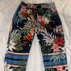 Zara floral print pants